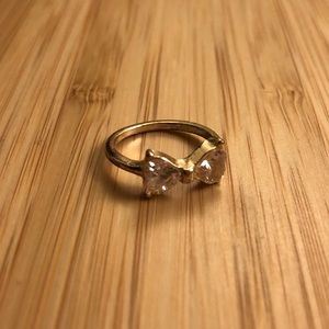 Bow midi ring - gold
